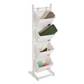 Organizator pentru baie cu 4 cosuri Versa, 35 x 35 x 125 cm, lemn/ratan/bumbac