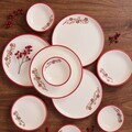 Set de mic dejun, Hermia, 868ARY1160, Ceramica, Bol pentru gem: 9,5 x 9,5 cm (4 bucăți), Rosu