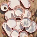 Set de mic dejun, Hermia, 868ARY1162, Ceramica, Bol pentru gem: 12,5 x 12,5 cm (4 bucăți), Rosu