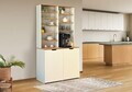 Dulap de bar pentru cafea si scaun (3 piese), Hanah Home, Flexa, PAL, Stejar / Crem