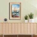 Tablou decorativ, Ahsakca, Lemn masiv, Fundal: 100% MDF de arțar (grosime: 2,7 mm) Vopsea: 100% MDF (grosime: 5 mm), Multicolor
