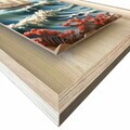 Tablou decorativ, Ahsakca, Lemn masiv, Fundal: 100% MDF de arțar (grosime: 2,7 mm) Vopsea: 100% MDF (grosime: 5 mm), Multicolor
