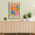 Tablou decorativ, Ahsakca, Lemn masiv, Fundal: 100% MDF de arțar (grosime: 2,7 mm) Vopsea: 100% MDF (grosime: 5 mm), Multicolor