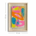 Tablou decorativ, Ahsakca, Lemn masiv, Fundal: 100% MDF de arțar (grosime: 2,7 mm) Vopsea: 100% MDF (grosime: 5 mm), Multicolor