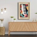 Tablou decorativ, Ahsakca, Lemn masiv, Fundal: 100% MDF de arțar (grosime: 2,7 mm) Vopsea: 100% MDF (grosime: 5 mm), Multicolor