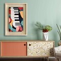 Tablou decorativ, Ahsakca, Lemn masiv, Fundal: 100% MDF de arțar (grosime: 2,7 mm) Vopsea: 100% MDF (grosime: 5 mm), Multicolor