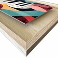 Tablou decorativ, Ahsakca, Lemn masiv, Fundal: 100% MDF de arțar (grosime: 2,7 mm) Vopsea: 100% MDF (grosime: 5 mm), Multicolor