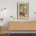 Tablou decorativ, Ahsakca, Lemn masiv, Fundal: 100% MDF de arțar (grosime: 2,7 mm) Vopsea: 100% MDF (grosime: 5 mm), Multicolor