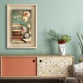 Tablou decorativ, Ahsakca, Lemn masiv, Fundal: 100% MDF de arțar (grosime: 2,7 mm) Vopsea: 100% MDF (grosime: 5 mm), Multicolor