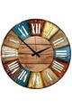 Ceas de perete, Huhuas00002, MDF, Dimensiune: 50 x 50 cm (1 bucată), Multicolor