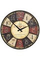 Ceas de perete, Huhuas00027, MDF, Dimensiune: 50 x 50 cm (1 bucată), Multicolor