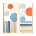 Decoratiune de perete, Bys-187, Metal, Dimensiuni: 80 x 44 x 2 cm, Multicolor