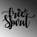 Decoratiune de perete, Free Spirit, Metal, Dimensiuni: 56 x 37 cm , Negru
