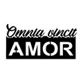 Decoratiune de perete, Omnia Vincit Amor 1, Metal, Dimensiune: 60 x 30 cm, Negru