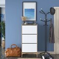 Pantofar, Hanah Home, EB116, 60x125x37.5 cm, PAL melaminat, Nuc/Alb