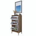 Pantofar, Hanah Home, EB116, 60x125x37.5 cm, PAL melaminat, Nuc/Alb