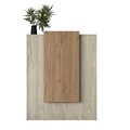 Masa de receptie, Hanah Home, MA104, 90x110x40 cm, PAL melaminat, Travertin / Nuc
