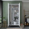 Dulap de baie, Hanah Home, KC104, 90x198.6x45 cm, PAL melaminat, Alb