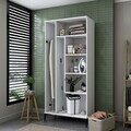 Dulap de baie, Hanah Home, KC104, 90x198.6x45 cm, PAL melaminat, Alb
