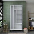 Dulap de baie, Hanah Home, KC104, 90x198.6x45 cm, PAL melaminat, Alb