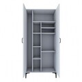 Dulap de baie, Hanah Home, KC103, 90x198.6x45 cm, PAL melaminat, Alb