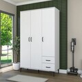 Dulap de baie, Hanah Home, KC105, 120x198.6x45 cm, PAL melaminat, Alb