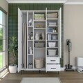 Dulap de baie, Hanah Home, KC105, 120x198.6x45 cm, PAL melaminat, Alb