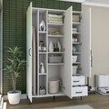Dulap de baie, Hanah Home, KC105, 120x198.6x45 cm, PAL melaminat, Alb
