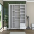 Dulap de baie, Hanah Home, KC105, 120x198.6x45 cm, PAL melaminat, Alb