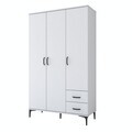 Dulap de baie, Hanah Home, KC105, 120x198.6x45 cm, PAL melaminat, Alb