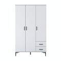 Dulap de baie, Hanah Home, KC105, 120x198.6x45 cm, PAL melaminat, Alb