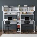Birou, Hanah Home, HA129, 210x170.5x50 cm, PAL melaminat, Alb