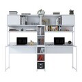 Birou, Hanah Home, HA129, 210x170.5x50 cm, PAL melaminat, Alb