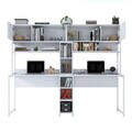 Birou, Hanah Home, HA129, 210x170.5x50 cm, PAL melaminat, Alb
