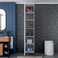 Dulap multifunctional, Hanah Home, JE250, 40x218.6x45 cm, PAL melaminat, Alb