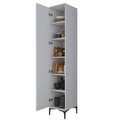 Dulap multifunctional, Hanah Home, JE250, 40x218.6x45 cm, PAL melaminat, Alb