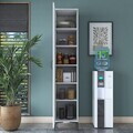 Dulap multifunctional, Hanah Home, JE252, 40x204.2x45 cm, PAL melaminat, Alb
