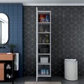 Dulap multifunctional, Hanah Home, JE252, 40x204.2x45 cm, PAL melaminat, Alb