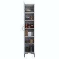 Dulap multifunctional, Hanah Home, JE252, 40x204.2x45 cm, PAL melaminat, Alb
