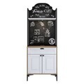 Dulap multifunctional, Hanah Home, JE158, 70x184.6x40 cm, PAL melaminat, Nuc/Alb