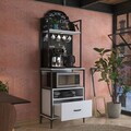 Dulap multifunctional, Hanah Home, JE155, 70x205x40 cm, PAL melaminat, Alb