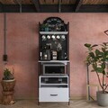 Dulap multifunctional, Hanah Home, JE155, 70x205x40 cm, PAL melaminat, Alb