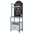 Dulap multifunctional, Hanah Home, JE155, 70x205x40 cm, PAL melaminat, Alb
