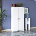 Dulap multifunctional, Hanah Home, JE103, 90x180x42 cm, PAL melaminat, Alb