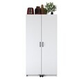 Dulap multifunctional, Hanah Home, JE103, 90x180x42 cm, PAL melaminat, Alb