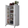 Dulap multifunctional, Hanah Home, JE103, 90x180x42 cm, PAL melaminat, Alb