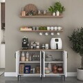 Dulap multifunctional, Hanah Home, JE234, PAL melaminat, Alb/Maro
