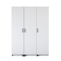 Dulap multifunctional, Hanah Home, JE109, 135x180x42 cm, PAL melaminat, Alb