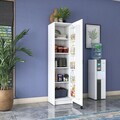 Dulap multifunctional, Hanah Home, JE104, 45x180x42 cm, PAL melaminat, Alb