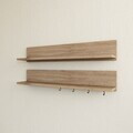 Raft de perete, Hanah Home, AE106, 90x15x14.8 cm, PAL melaminat, Maro